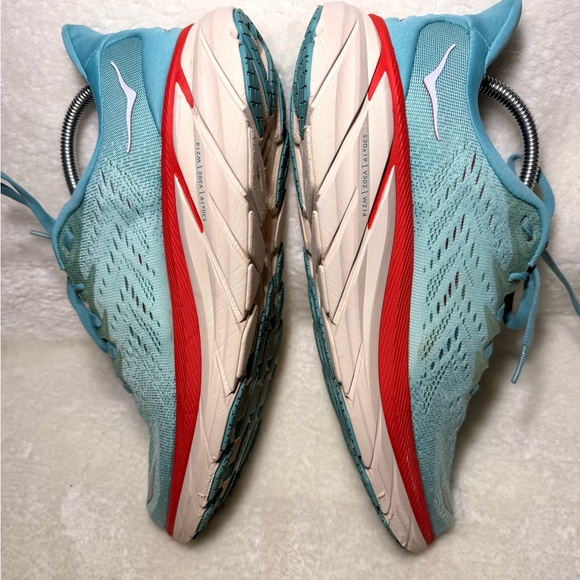 Hoka One One Clifton 8 Athletic Running Shoes Aqua Blue Women's Size 10B - Picture 4 of 11